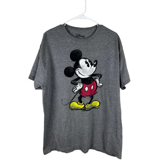 Disney Other - Disney Shirt Gray Black Mickey Mouse Disneyland Disney World Adults XL